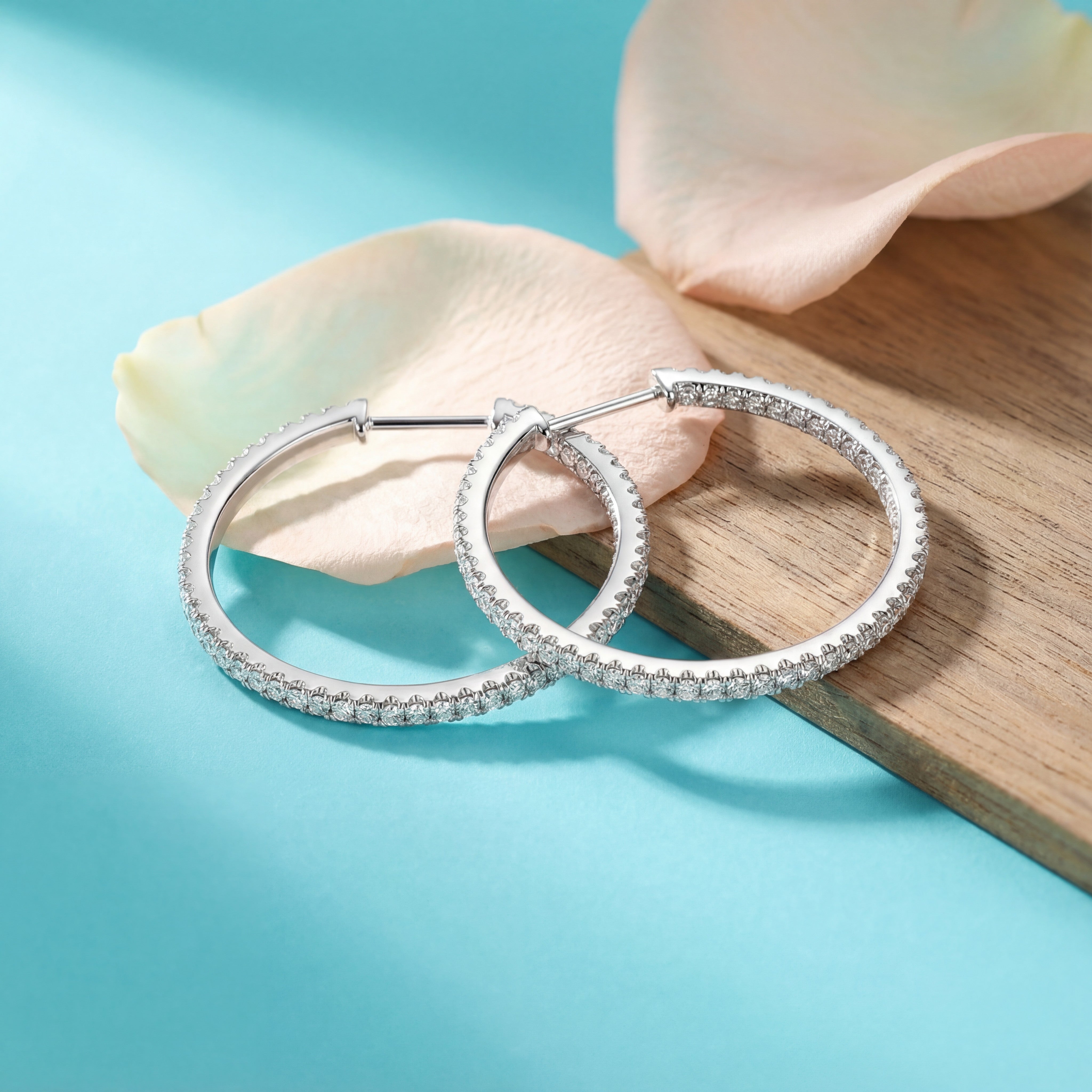 עגילי Hoops 3 ס"מ