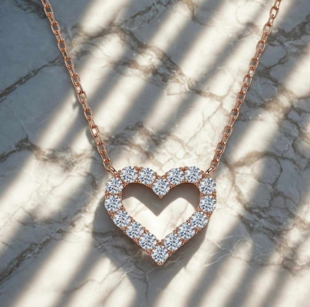 שרשרת Heart 1 קראט