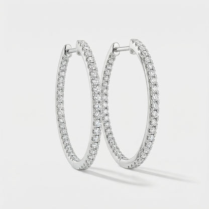 עגילי Hoops 3 ס"מ