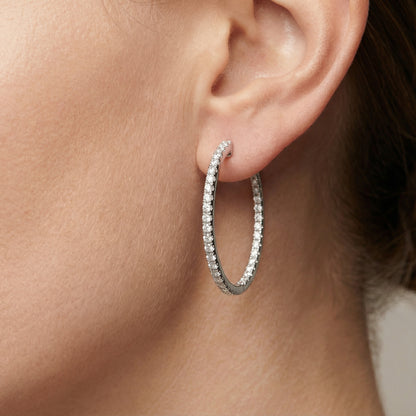 עגילי Hoops 3 ס"מ