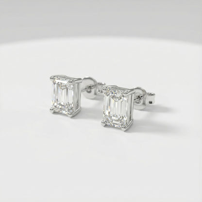 עגילי Emerald Cut