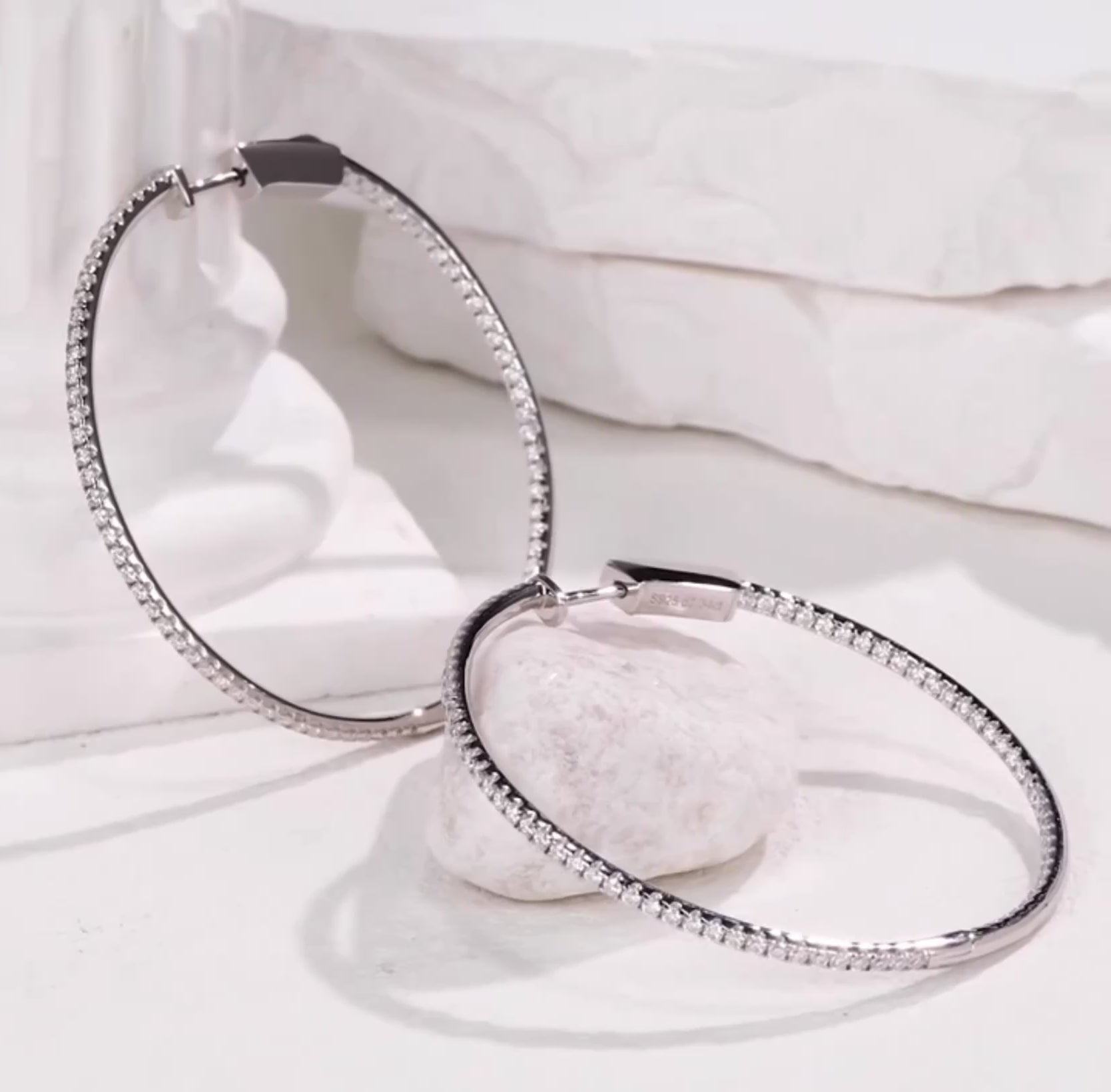 עגילי Hoops 3 ס"מ